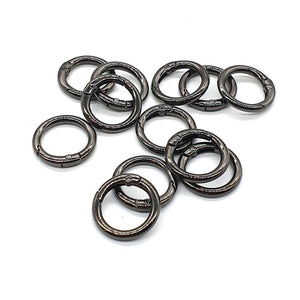 Moschettone in metallo anello 23/LB001 Conf. da 4 pezzi