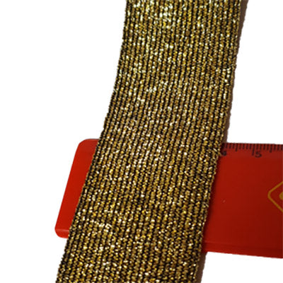 Elastico lurex oro vecchio da 40 mm 105/724 Conf. 5 metri