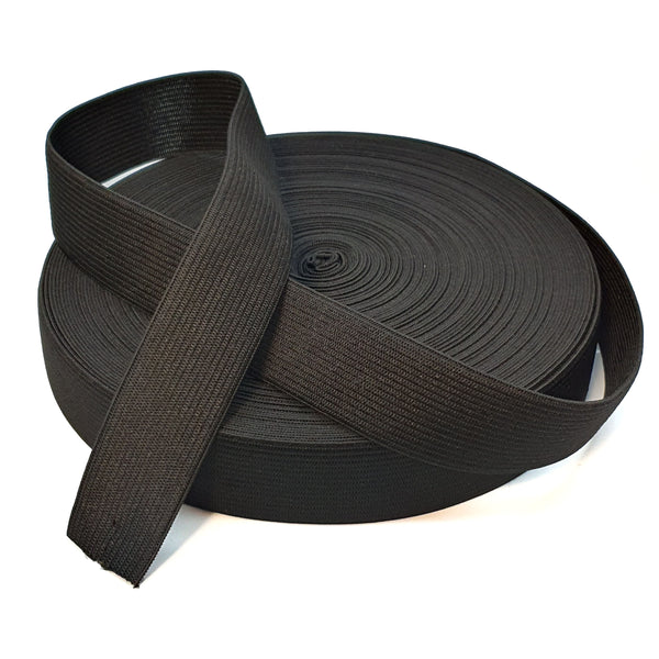 elastico basico nero 30 mm
